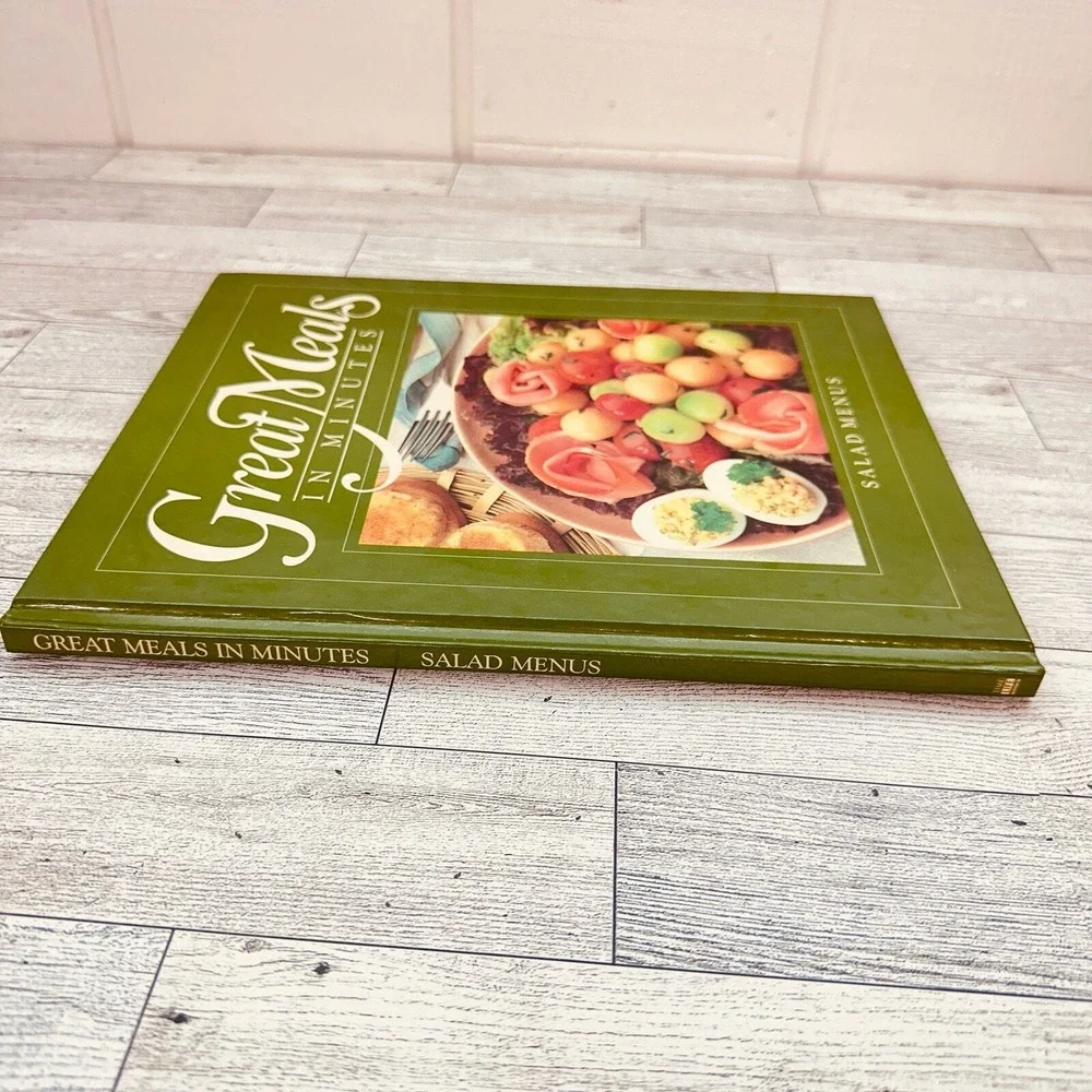 1985 Salad Menus Great Meals in Minutes Time-Life Books Cookbook‎ HC Vtg
